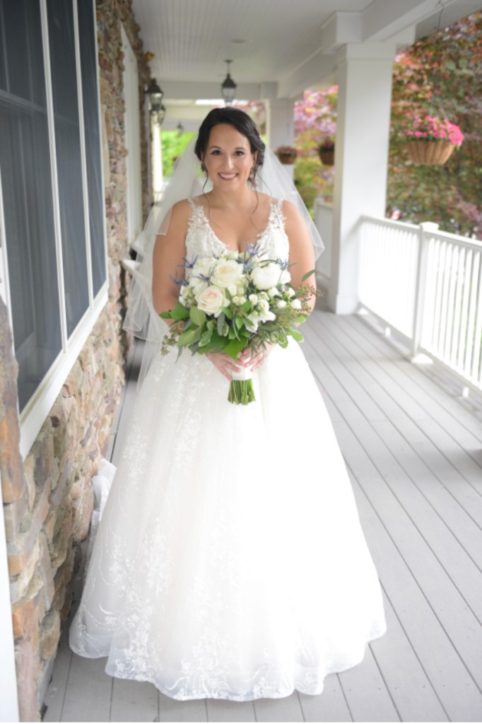 view image of a bride on the patio in a new tab