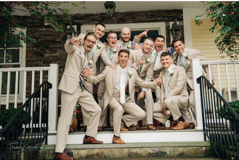 view image of groom and groomsmen in a new tab