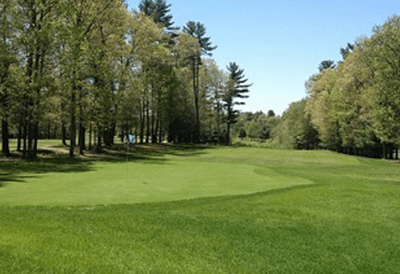 view of golf course green