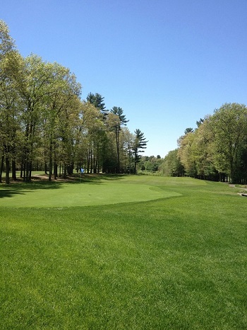 View of the fairway on the course at Butternut Farm Golf Club in Stow, Massachusetts